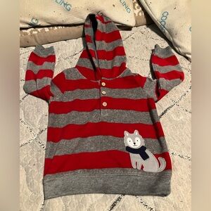 Toddler Fleece Button Up Hoodie